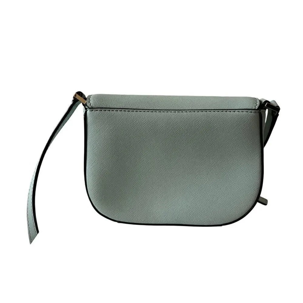 Kate Spade Newbury Lane Carsen In Grace Blue Saffiano Leather Crossbody Bag